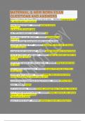 MATERNAL NEWBORN ATI&comma; MATERNAL NEWBORN PROCTOR ATI EXAM QUES-TIONS AND PERFECT ANSWERS&period;