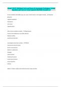 Exam 2 NUFT 204 Head&comma; Neck&comma; and Neuro & Assessment Techniques &vert; Actual Questions and Answers Latest Updated 2024&sol;2025 &lpar;Graded A&plus;&rpar;