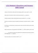 LI&sol;LE Module 6-Questions and Answers  100&percnt; Solved