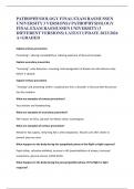 PATHOPHYSIOLOGY FINAL EXAM RASMUSSEN UNIVERSITY 3 VERSIONS&rpar;&sol; PATHOPHYSIOLOGY FINAL EXAM RASMUSSEN UNIVERSITY &lpar;3 DIFFERENT VERSIONS&rpar; LATEST UPDATE 2023&sol;2024 A&plus;GRADED