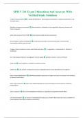 SPH-V 241 Exam 2 Questions And Answers With Verified Study Solutions