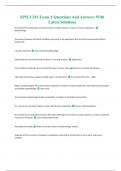 SPH-V241 Exam 1 Questions And Answers With Latest Solutions
