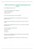 SPH-V 241 EXAM 1 Complete Study Questions And Answers&period;