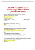 Exam 1&comma; Exam 2 & Exam 3 &colon; NSG533 &sol; NSG 533 &lpar;Latest 2024 &sol; 2025 Updates STUDY BUNDLE WITH COMPLETE SOLUTIONS&rpar; Advanced Pharmacology Exams &vert; Questions and Verified Answers &vert; 100&percnt; Correct &vert; Grade A - Wilkes
