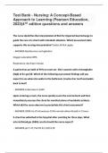 Test Bank - Nursing&colon; A Concept-Based Approach to Learning &lpar;Pearson Education&comma; 2023&rpar;4TH edition questions and answers