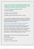 NACE 1 PN-RN ACTUAL EXAM 105 QUESTIONS AND  CORRECT DETAILED ANSWERS WITH RATIONALES  &lpar;VERIFIED ANSWERS&rpar; &vert;ALREADY GRADED A&plus; 1&period; The World Health organizations definition of health is&quest;