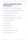 OST-247 - Procedure Coding - Chapters 9-11&vert;112 PRACTICE EXAM QUESTIONS WITH SOLUTIONS