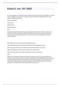Exam 6&period; nur 101 2020 updated to pass