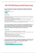 RN ATI Med Surg Actual Exam 2024