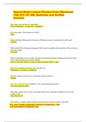 Special Boiler License Practice Exam Minnesota &lpar;100 OUT OF 100&rpar; Questions and Verified Answers