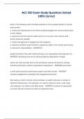 ACC 550 Exam Study Questions Solved 100&percnt; Correc