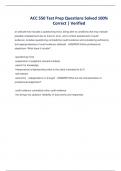 ACC 550 Test Prep Questions Solved 100&percnt; Correct &vert; Verified