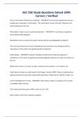 ACC 550 Study Questions Solved 100&percnt; Correct &vert; Verified