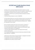 BUNDLE OF ACC 550 EXAMS ALL WITH Questions with 100&percnt; Correct Verified Answers