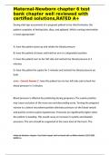 Maternal-Newborn chapter 6 test bank chapter well reviewed with certified solutions&comma;RATED A&plus;
