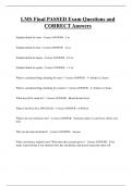 LMS  Bundled Exam Questions Package with Correct Answers