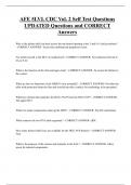 AFE 5LVL CDC Vol&period; 2 Self Test Questions UPDATED Questions and CORRECT  Answers