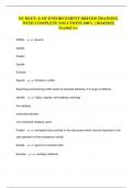 NC BLET&colon; LAW ENFORCEMENT DRIVER TRAINING WITH COMPLETE SOLUTIONS 100&percnt; &vert; 2024&sol;2025&vert; Graded A&plus;