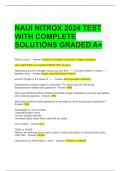 NAUI NITROX 2024 TEST WITH COMPLETE SOLUTIONS GRADED A&plus;
