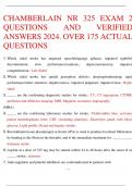 CHAMBERLAIN NR 325 EXAM 2 QUESTIONS AND VERIFIED ANSWERS 2024&period; OVER 175 ACTUAL QUESTIONS