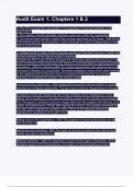 Audit Exam 1&lowbar; Chapters 1 & 2