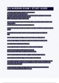 ICU NURSING EXAM 1 STUDY GUIDE&period;