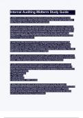 Internal Auditing Midterm Study Guide&period;