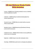NR 235 Midterm Study Guide With Solution