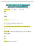 GA Driver Safety Exam Elaboration  &vert;Verified Question and Answer&vert;