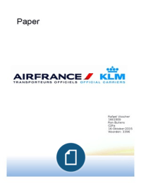 Paper Air France - KLM