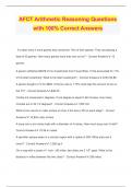 AFCT Arithmetic Reasoning Questions with 100&percnt; Correct Answers
