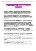 BUS 225 FINAL COMPLETE EXAM 2024-2025