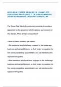 AYPO REAL ESTATE PRINCIPLES 1&vert;COMPLETE  QUESTIONS AND CORRECT DETAILED ANSWERS  &lpar;VERIFIED ANSWERS &rpar; ALREADY GRADED A&plus;