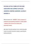 IB EXAM &vert;ACTUAL COMPLETE 400 EXAM  QUESTIONS AND CORRECT DETAILED  ANSWERS &lpar;VERIFIED ANSWERS &rpar; ALREADY  GRADED A&plus;