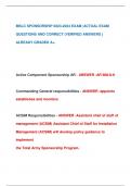 MSLC SPONSORSHIP 2023-2024 EXAM &vert;ACTUAL EXAM  QUESTIONS AND CORRECT &lpar;VERIFIED ANSWERS &rpar;  ALREADY GRADED A&plus;&period;