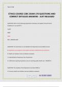 ETHICS COURSE CSRC EXAM 170 QUESTIONS AND CORRECT DETAILED ANSWERS - JUST RELEASED