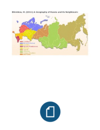 Samenvatting Rusland: Blinnikov M (2011) A geography of Russia and its neighbours