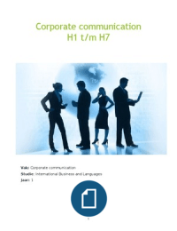 Corporate Communication H1 t/m H7