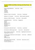 Hondros NURS 166 FINAL&comma; Nursing 166 Final Exam &ndash; Qs And As