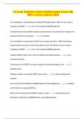 US Army Explosive Safety Familiarization Exam with 100&percnt; Correct Answers 2024