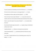 Washington State Esthetician Written Exam Questions with 100&percnt; Correct Answers