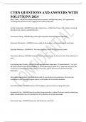 CTRN QUESTIONS AND ANSWERS WITH SOLUTIONS 2024