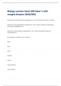 Biology summer Exam CB9 Paper 1 with  merged Answers 2024&sol;2025