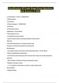 Classification Of Crude Drugs Exam Questions And Answers &commat; 2024