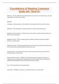 Foundations of Reading Licensure study set &sol; Sure A&plus;