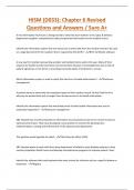 HISM &lpar;D033&rpar;&colon; Chapter 6 Revised Questions and Answers &sol; Sure A&plus;
