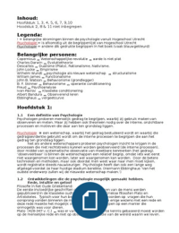 Fundamenten van de Psychologie 