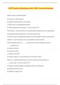 CFP Practice Questions with 100% Correct Answers - CFP - Certified ...