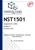 NST1501 Assignment 3 &lpar;DETAILED ANSWERS&rpar; 2024 - DISTINCTION GUARANTEED
