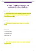 BUS 225 Final Exam Questions and  Answers &vert; New One &vert; Grade A&plus;